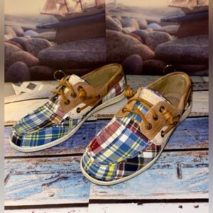 Plaid Boat Shoes